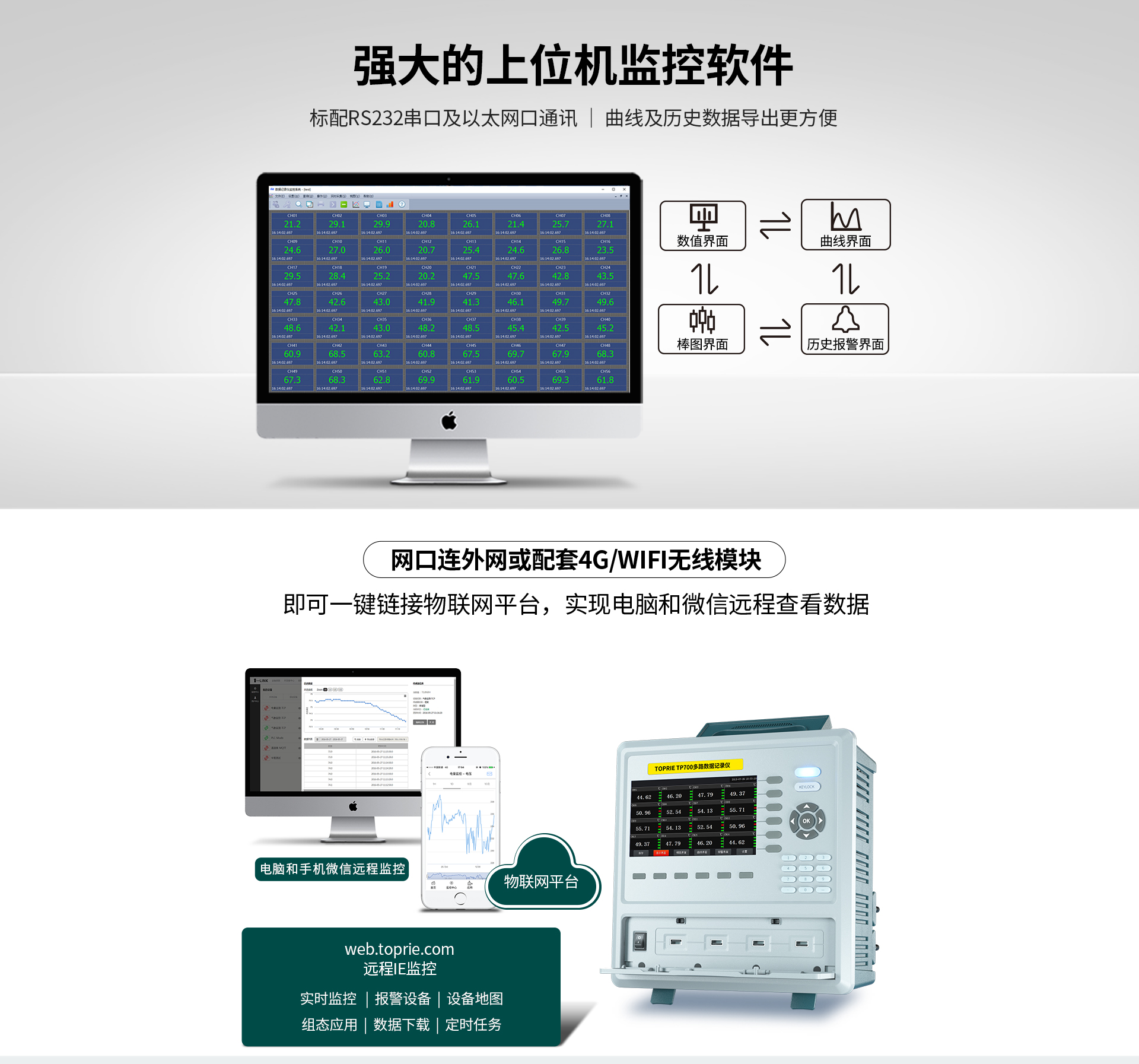 彩色无纸记录仪