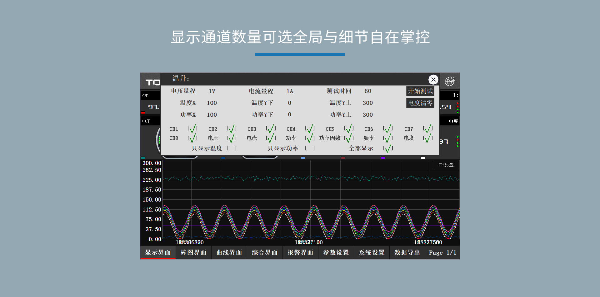 多路温度功率记录仪