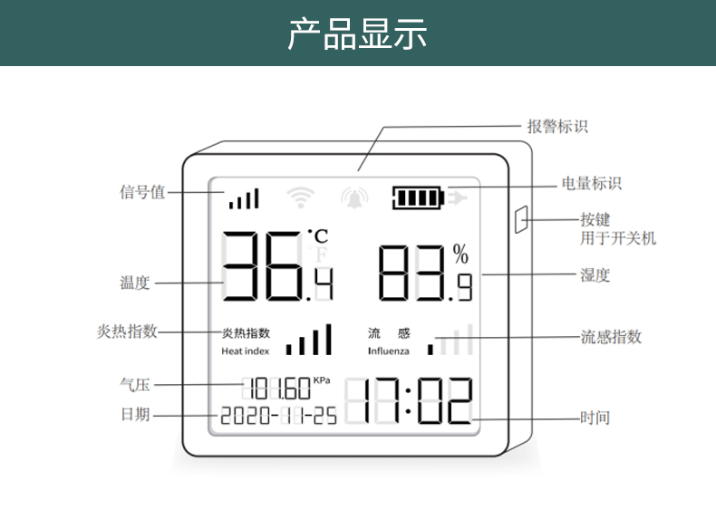 温湿度大气压采集器