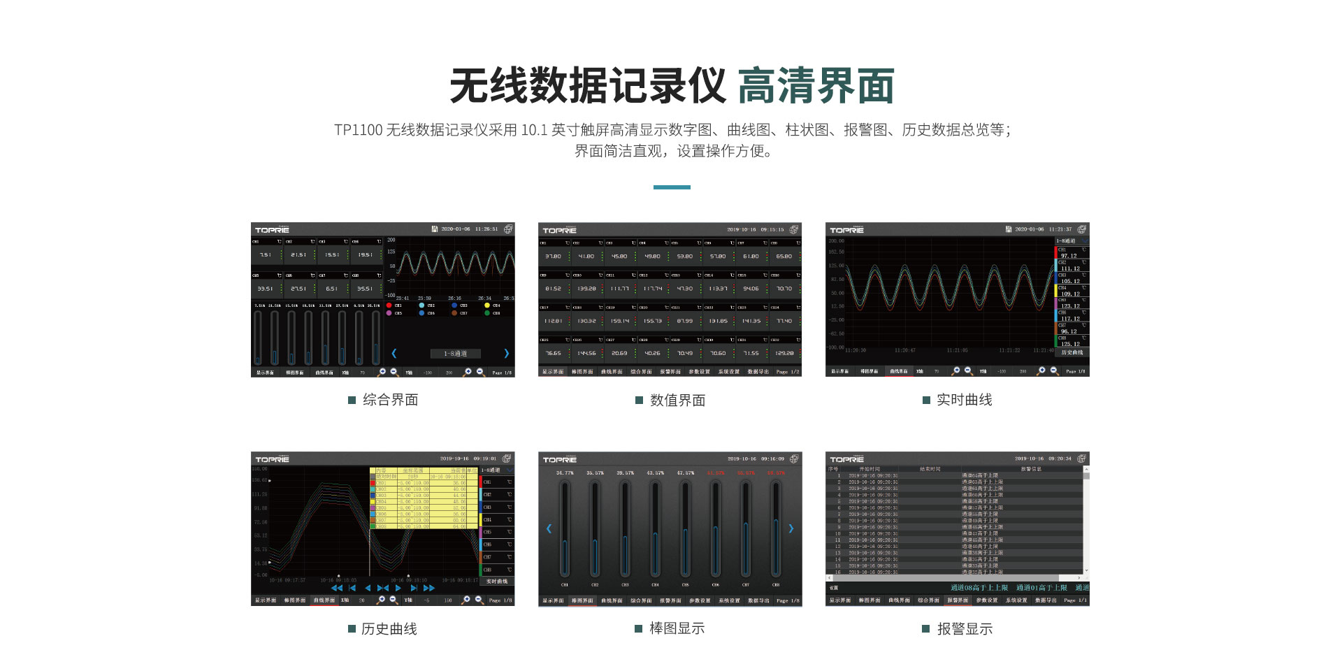 TP1100无线数据记录仪